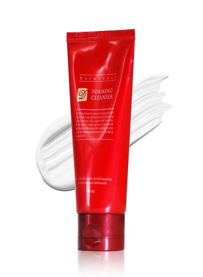 Dermaheal Foaming Cleanser Rich Creamy Face Wash with Protease Enzymes and Bio Peptides for Pore Refining and Makeup Removal 5.07 fl oz - Image 1